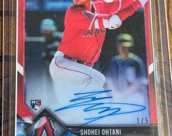 2018 Bowman Chrome Shohei Ohtani Rojo RC Auto #1/5 #BCRA-SO - Rp