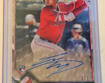 2018 Bowman Chrome Shohei Ohtani Superfractor RC #BCRA-SO #1/1 Auto - Rp