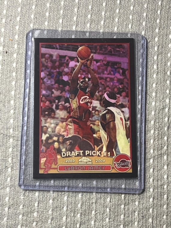 2003 Lebron Topps Chrome Black Refractor 23/500 RP - Etsy