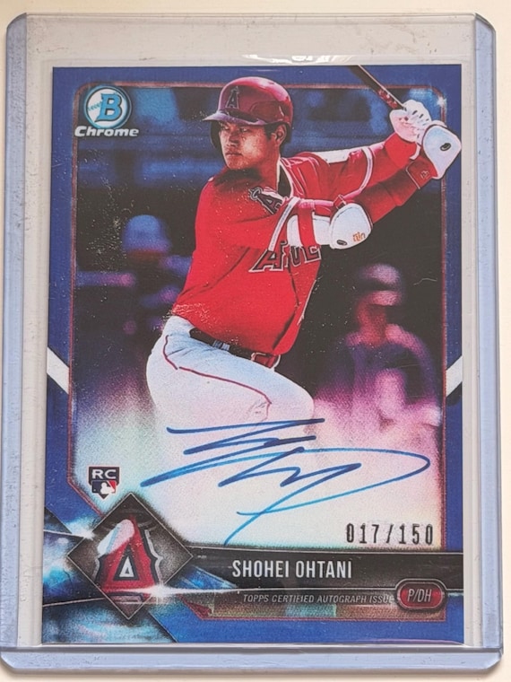 2018 Bowman Chrome Shohei Ohtani Blue RC Auto #17/150 #BCRA-SO