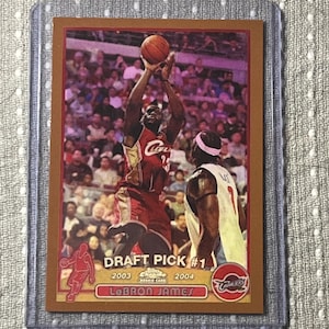 2003 Lebron Topps Chrome Black Refractor 23/500 RP - Etsy