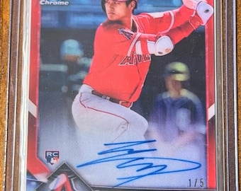 2018 Bowman Chrome Shohei Ohtani Rojo RC Auto #1/5 #BCRA-SO - Rp