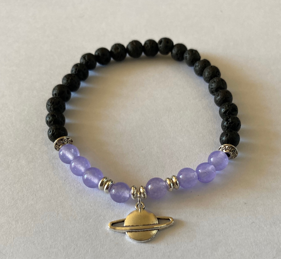 Saturn bracelet. Space bracelet. Astronomy bracelet. Astrology Etsy