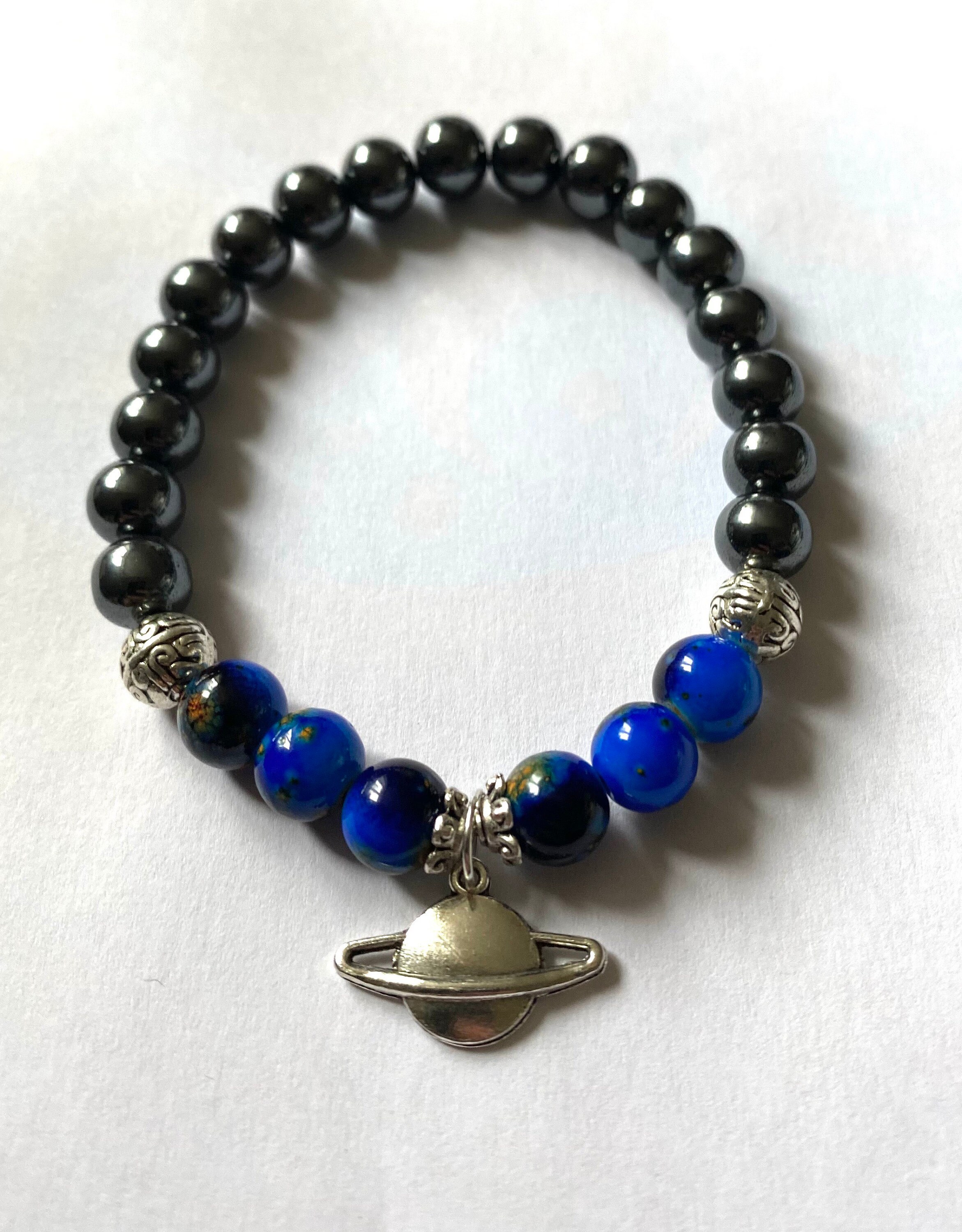 Saturn bracelet. Space bracelet. Astronomy bracelet. Astrology Etsy