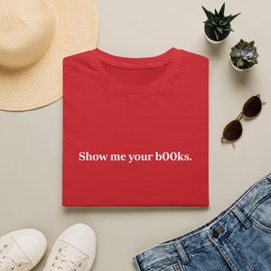 Show Me Your Books Baby Tee, Y2K Aesthetic, Booktok Gifts for Friend, Smut Tshirt, Hot Girls Read Tee, Vintage Book Tee, Gift image 10