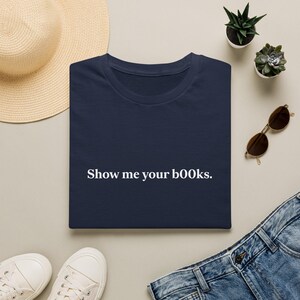 Show Me Your Books Baby Tee, Y2K Aesthetic, Booktok Gifts for Friend, Smut Tshirt, Hot Girls Read Tee, Vintage Book Tee, Gift image 9