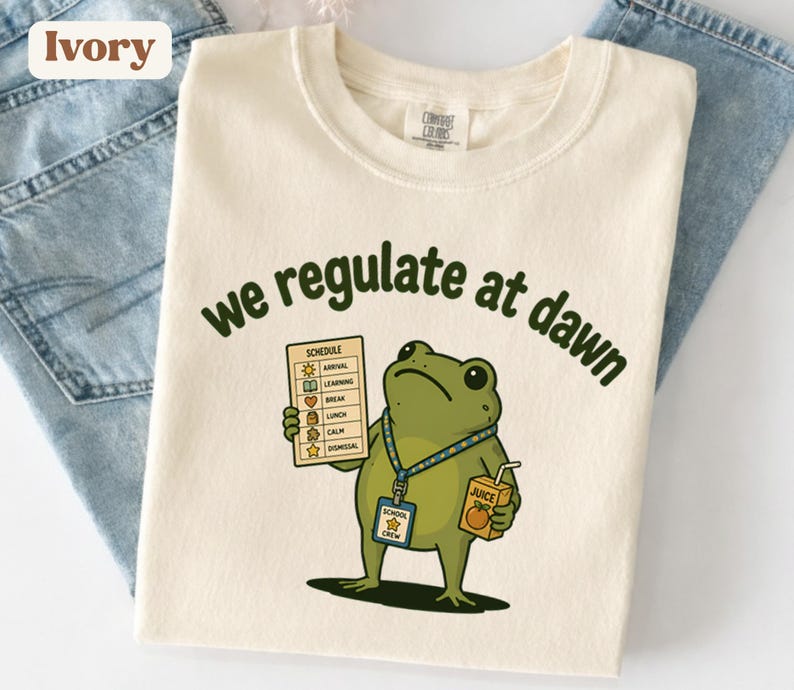 面白いパラエデュケーターシャツ、夜明けに規制するレトロカエルTシャツ、かわいいパラプロフェッショナルギフト、教師助手シャツ、パラ感謝Tシャツ 画像 1