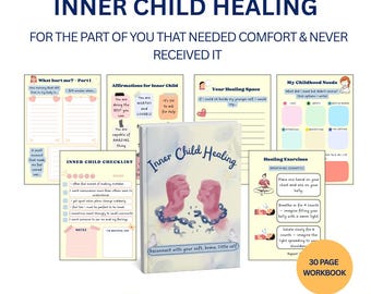 Werkboek Innerlijk Kind Healing | Traumahersteldagboek | Afdrukbare pdf emotionele genezing | Reparenting en zelfliefde
