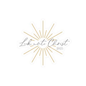 LDS Youth Theme Sticker, Look Unto Christ, 2025, Primary Gift, Young Women, Girls&#39; Camp, Church of Jesus Christ of Latter-day Saints,