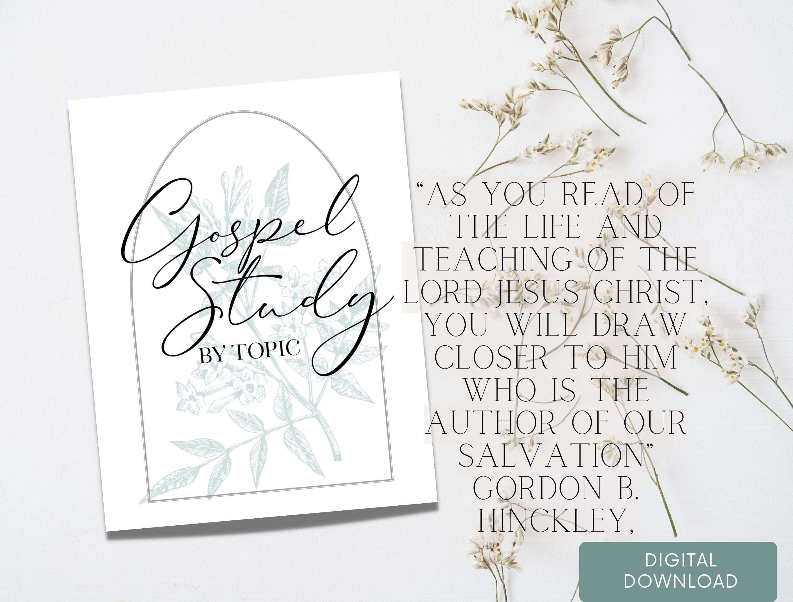 Gospel Study Guide by Topic | LDS | Latter-day Saint | Scripture Study ...