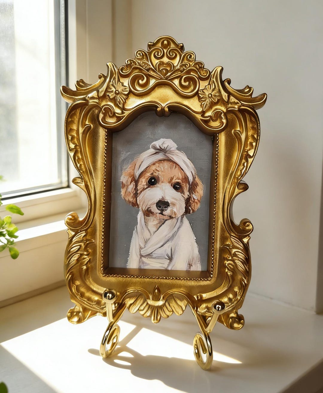 Custom Hand-painted Pet Memorial Portrait– Dog or Cat Remembrance Gift ...
