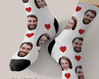 Calcetines personalizados con foto: calcetines deportivos unisex con foto personalizada