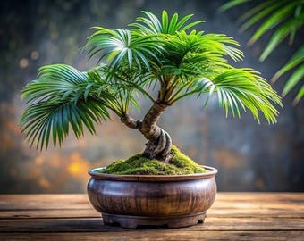 5 semillas de bonsái de palmera abanico de California para cultivar - Palmera fácil de cultivar