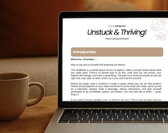 Unstuck & Thriving! Vision Casting Workbook