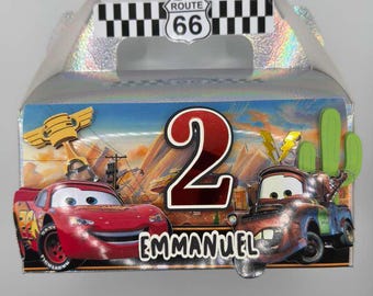 Cars Treat Box, Cars Gift Box, Boys Treat Box, Racing Treat Box 3-D