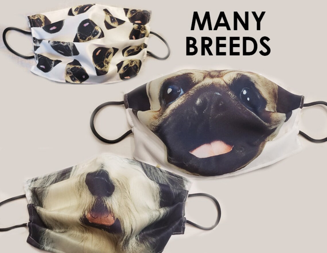 Dog Nose Face Mask Premium Bendable Nose and Filter Pocket Etsy