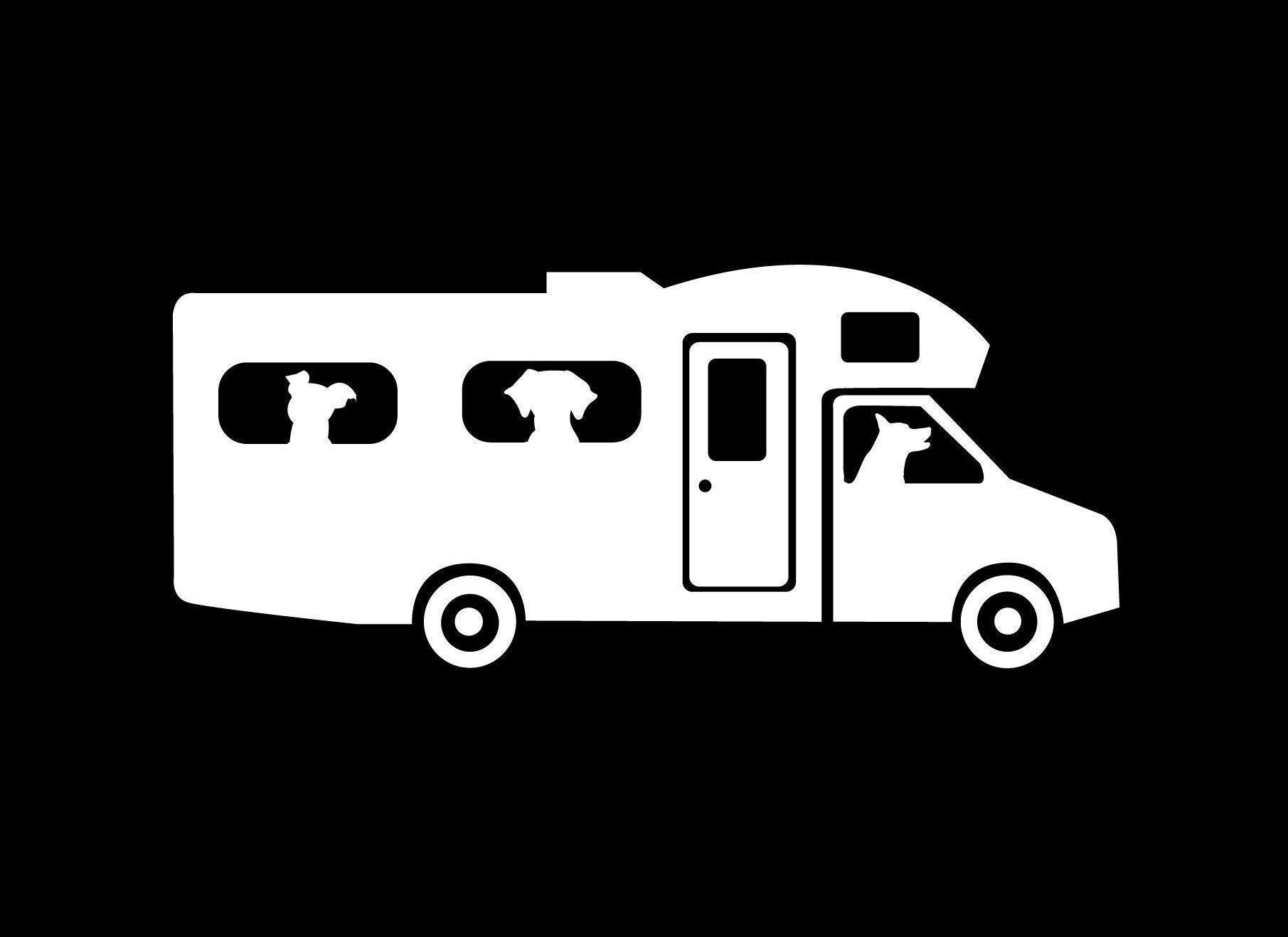 Dogs in an RV Camper Camper decal RV dogs class c decal - Etsy Nederland