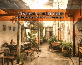 Zoom Background Animated Sunny Cottagecore Animated Lofi Nature Loop Retro Asian Garden Scene