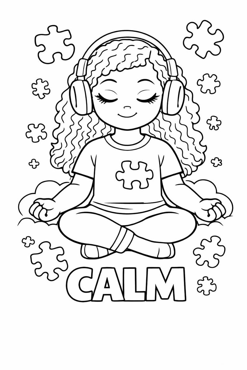 Autism Acceptance Coloring Book for Kids | Autism Awareness Printable ...