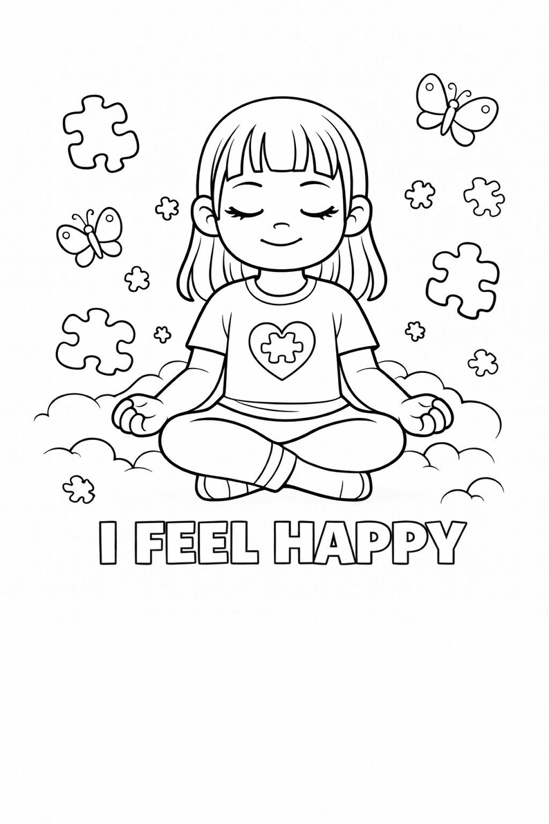 Autism Acceptance Coloring Book for Kids | Autism Awareness Printable ...