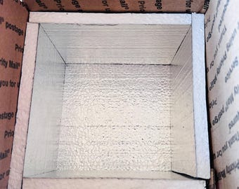 Styrofoam Insulation for 5 USPS Cube Boxes (7×7×6) with Foil-Backed Foam
