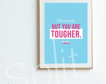 Póster de motivación para el fitness con frases de instructores de Peloton, decoración de gimnasio en casa y descarga digital.