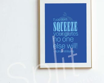 Póster de motivación para el fitness con frases de instructores de Peloton, decoración de gimnasio en casa y descarga digital.