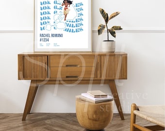 Disney Princess 10k Print | Run Disney Poster | Runner Gift | Digital Download