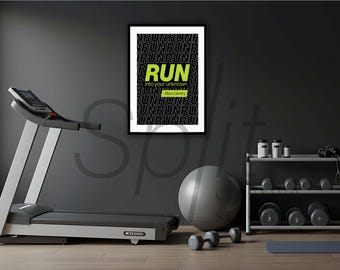 Póster de motivación para el fitness con frases de instructores de Peloton, decoración de gimnasio en casa y descarga digital.