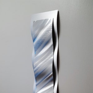 NEW Metal Wall Art Sculpture "Rythmic Curves" by Brian M Jones Modern Abstract Art Work, Paintings & Decor Silver Graphix