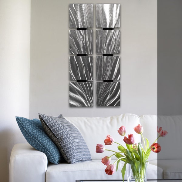 Silver Wall Art Etsy