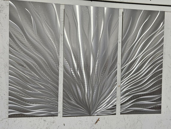 Large Metal Wall Art Panels  Contemporary Abstract Art by DV8 Studio
