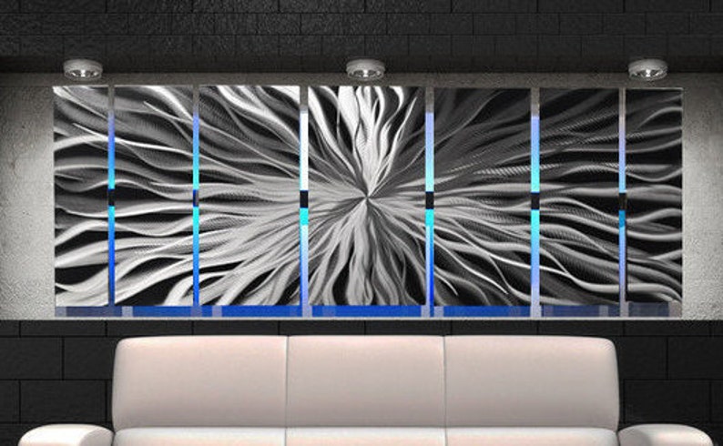 Lighted Metal Wall Art LED Metal Wall Sculpture Color | Etsy