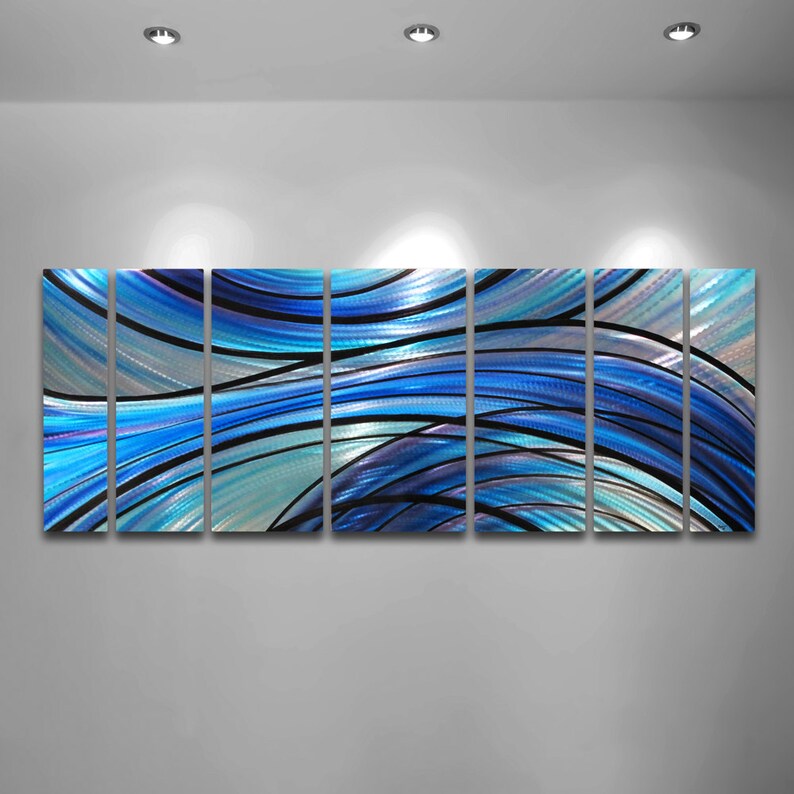Large Metal Wall Panels cascade by Brian M Jones - Etsy