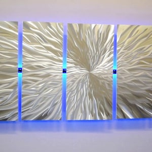 Fracture Metal Wall Art Lighted Wall Art Metal Wall Sculpture