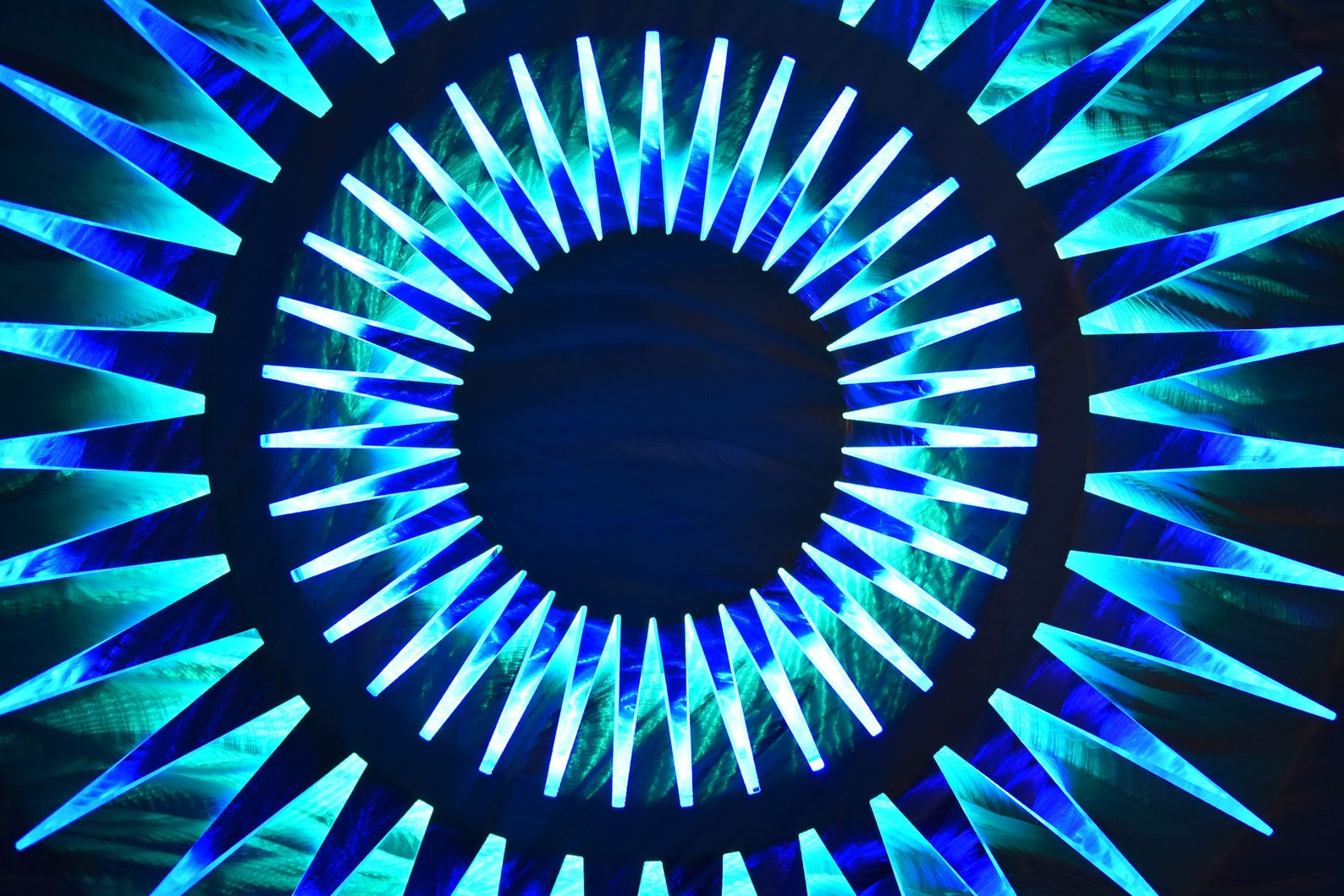 Lighted LED Wall Art Modern Metal Geometric Abstract Lamp Mood Etsy