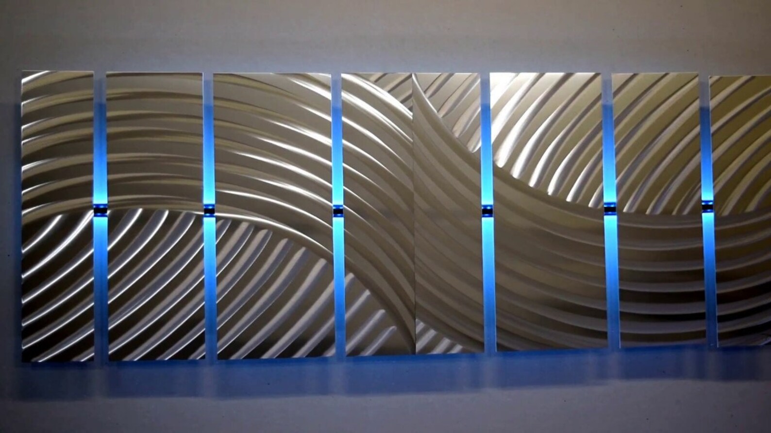 Lighted Metal Wall Art LED Metal Wall Sculpture Color Etsy