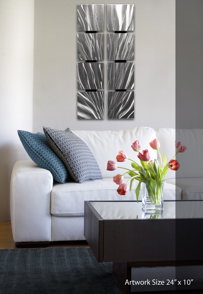 Silver Wall Art Metal