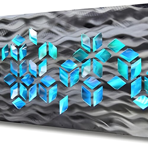 Geometric Metal Wall Art: Modern LED Sculpture, Abstract Aluminum Decor
