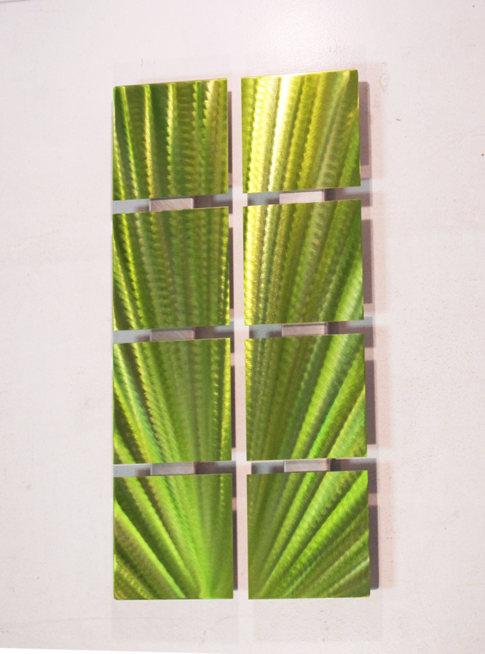 Metal Wall Art Green Metal Wall Sculpture Aluminum Artwork Etsy