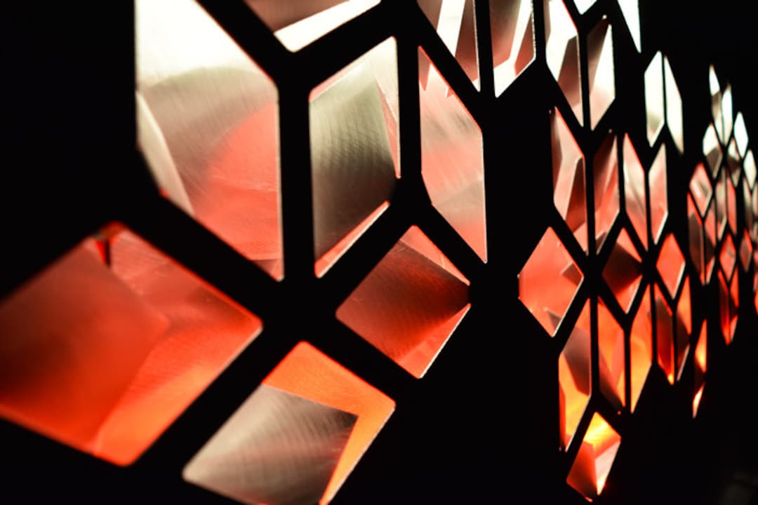 Impulse Metal Wall Art Lighted Wall Art Geometric Wall Art Metal Wall