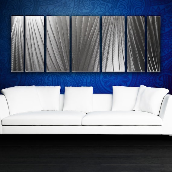 Large Metal Wall Art Panels  Contemporary Abstract Art by DV8 Studio