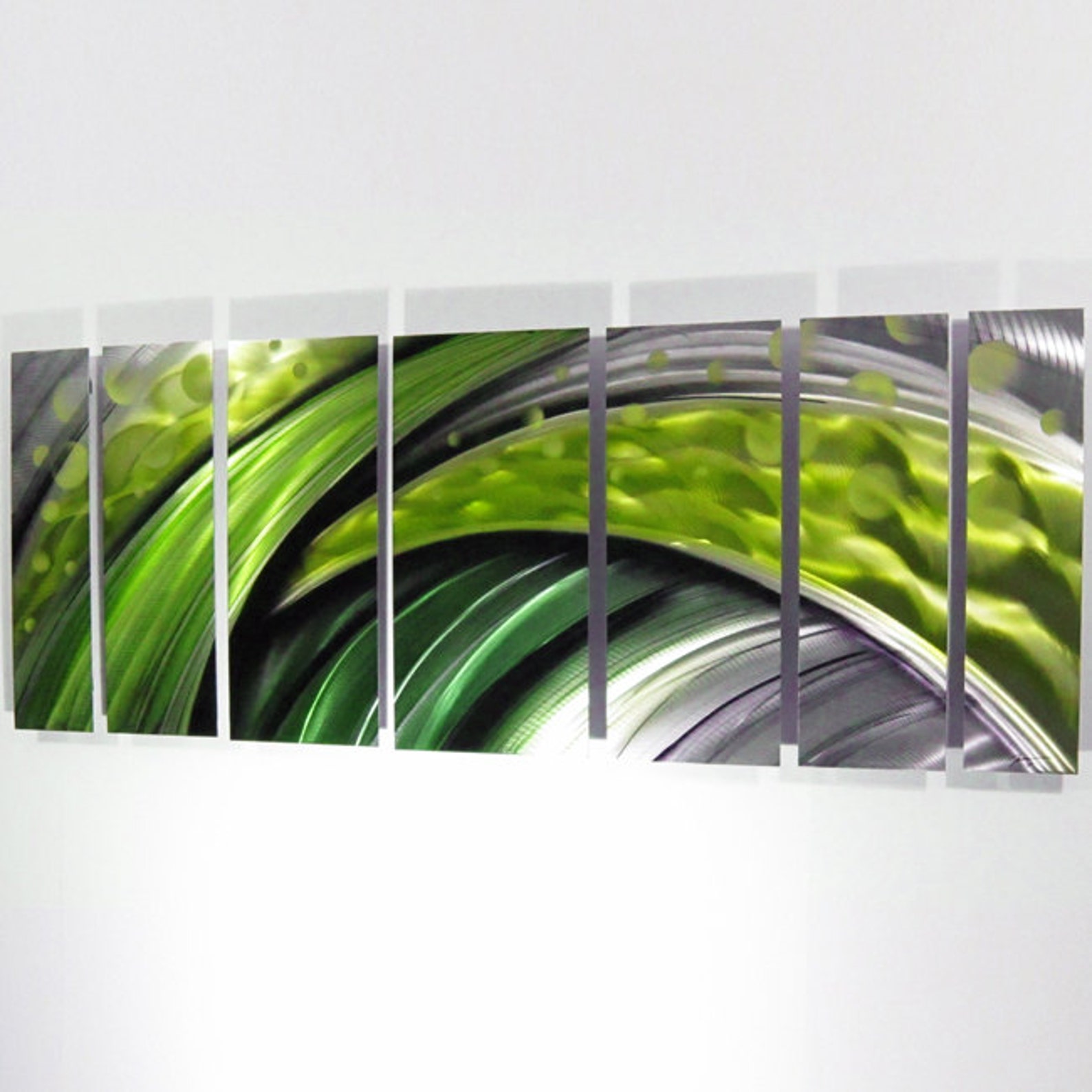Green Metal Wall Art Large Wall Sculpture Modern Art Work Etsy