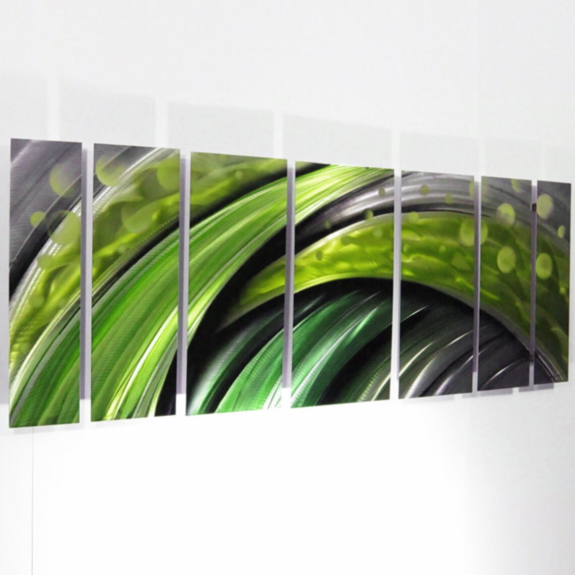 Green Metal Wall Art Large Wall Sculpture Modern Art Work Etsy