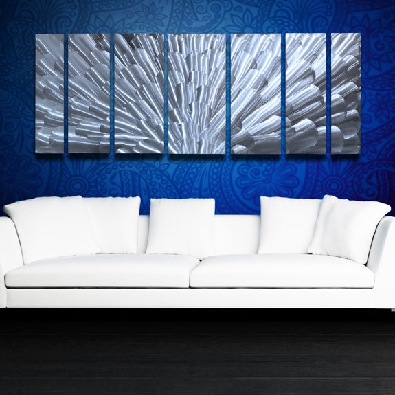 Large Metal Wall Art Sculpture Silver - Abstract Art Sculpture Home Decor Large Metal Wall Art Sculpture Silver - Abstract Art Sculpture Home Decor