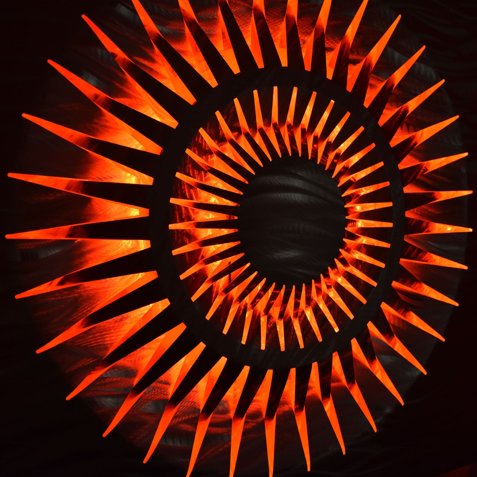 Lighted LED Wall Art Modern Metal Geometric Abstract Lamp Mood Etsy