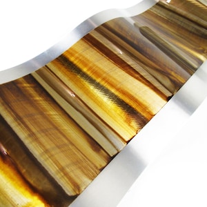 Metal Art Wall Sculpture &quot;Rythmic Curves&quot; by Brian M Jones Modern Paintings & Decor Gold