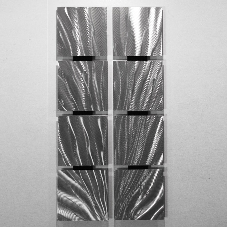 Silver Wall Art Metal Art Wall Sculpture Metal Wall Art Panels Etsy