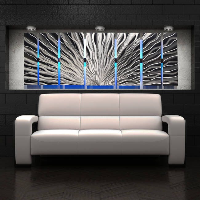 Fracture Metal Wall Art Lighted Wall Art Metal Wall Sculpture Modern Wall  Art Geometric Wall Art Abstract Art LED Art 