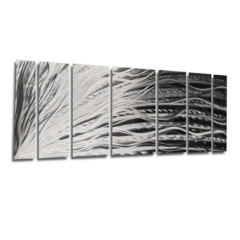 Large Metal Wall Art Sculpture Silver Wall Art Modern Abstract Etsy